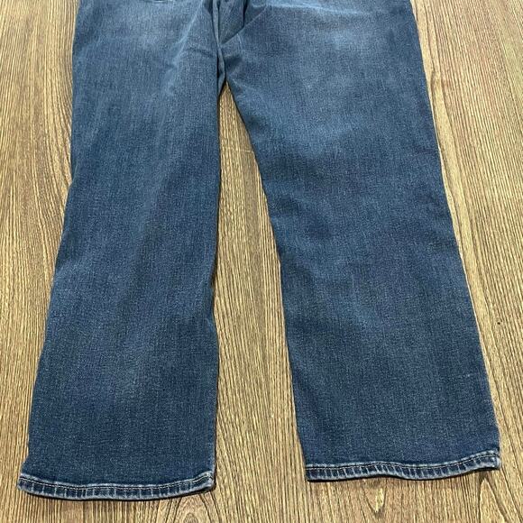Ann Taylor Straight Leg Jeans Mid Rise Whisker Denim Medium Wash Blue Size 10/30 - Picture 11 of 13